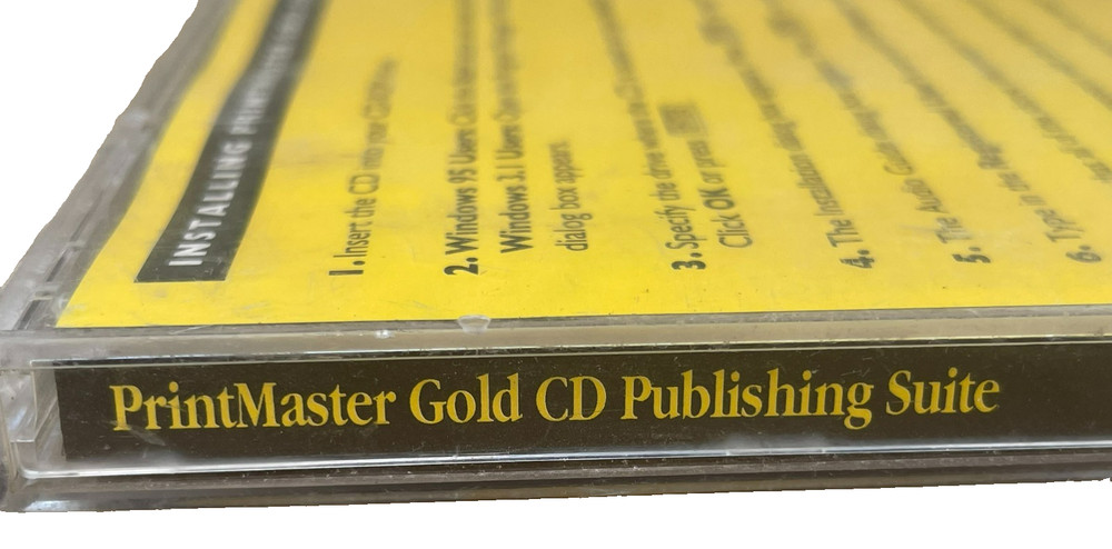 Printmaster Gold Version Windows 3.1 Windows 95 Publishing Suite