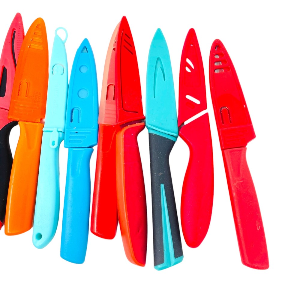 16 Pcs Assorted Multicolor Knife Set With Blade Guards