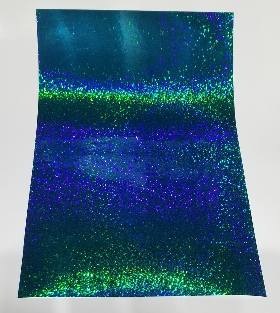 Teal Sequins Sign Vinyl 24" x 6 ft