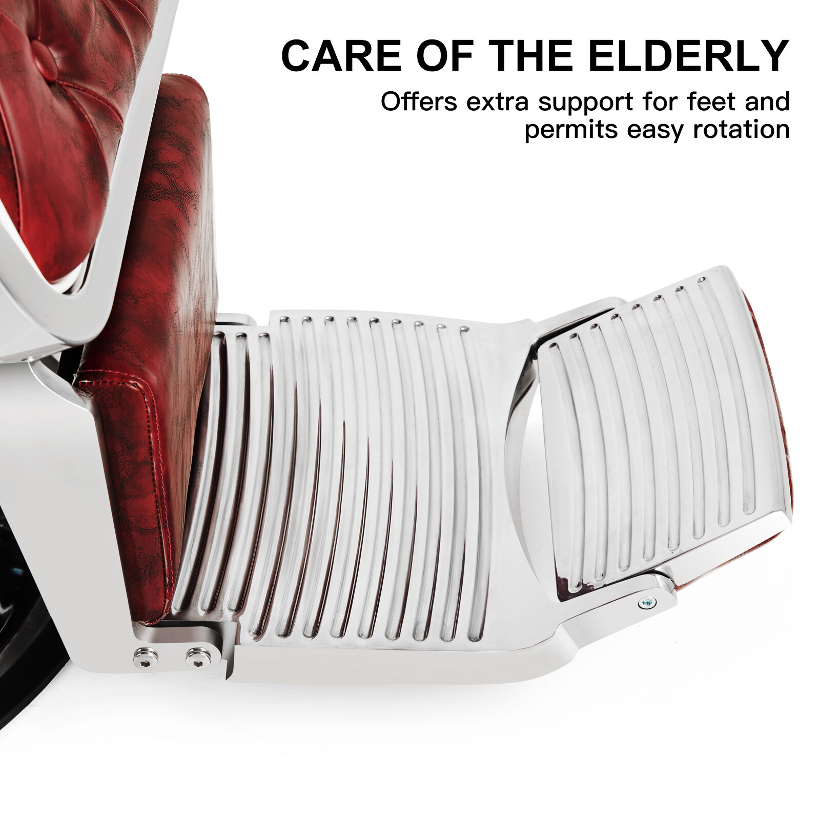 Red Vintage All Purpose Heavy Duty Hydraulic Recliner Barber Chair Salon Beauty