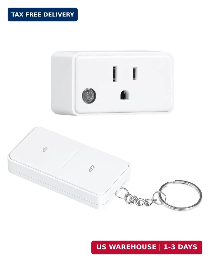 Remote Control Outlet, 200FT Long Range Wireless Light Switch, Mini Electrical O
