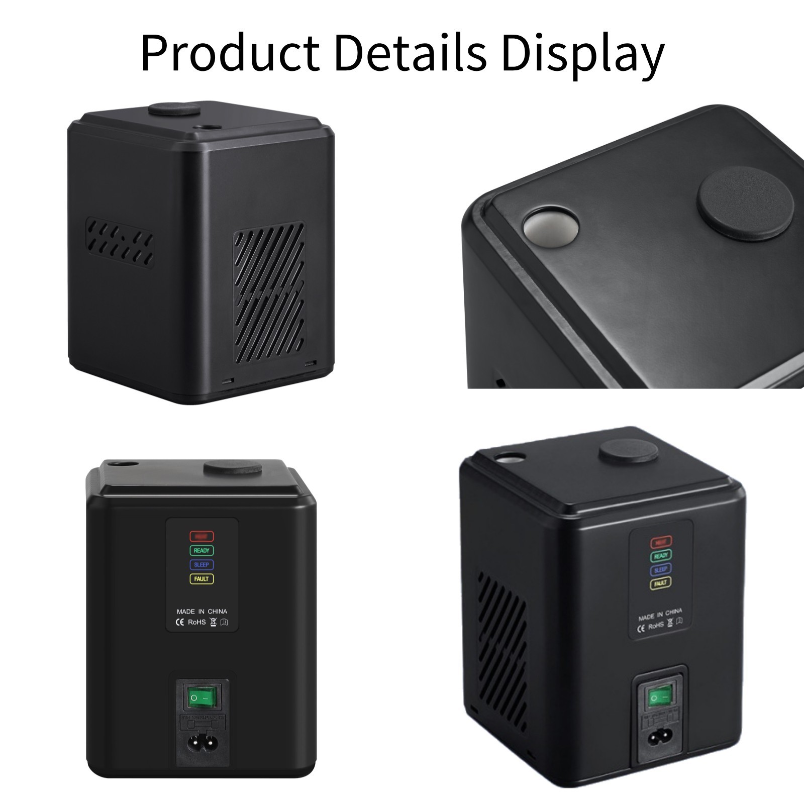 US Stock 2-Pack Mini Cold Spark Machine 350W Stage Spark Effect w/ 2 Remotes