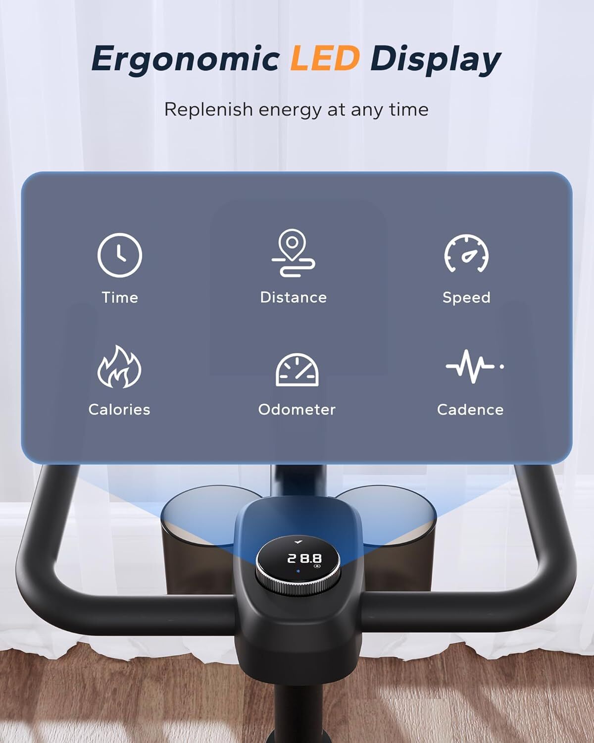 MERACH S26 Pro Exercise Magnetic Stationary Bike Low Noise Indoor Cycling Bike