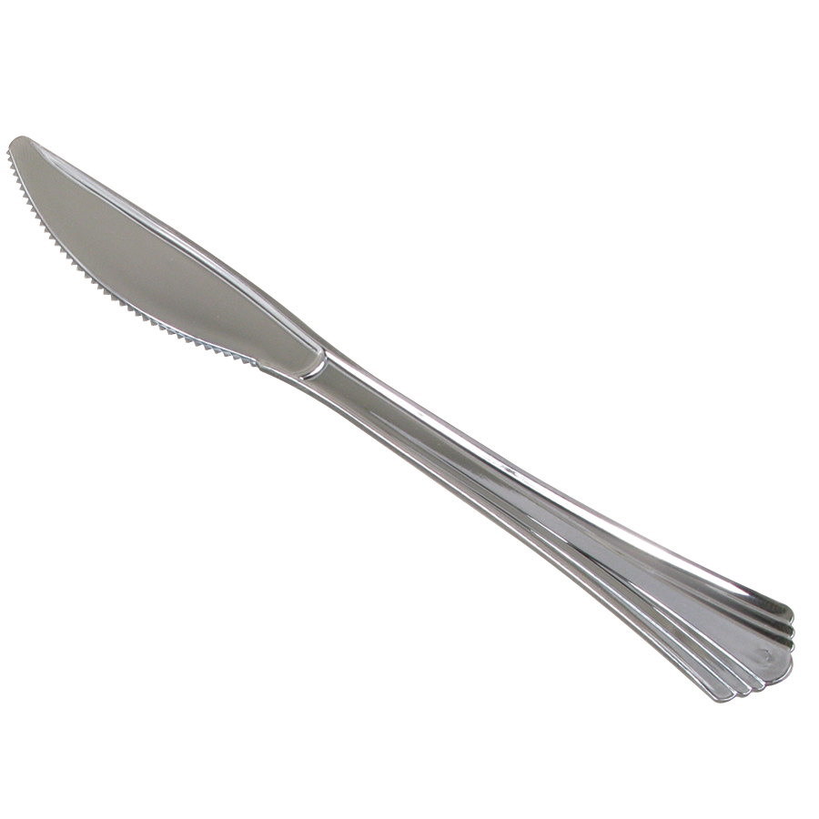 WNA Reflections Cutlery Knife Silver, 7.5" Length, #6 Polystyrene | 600/Case