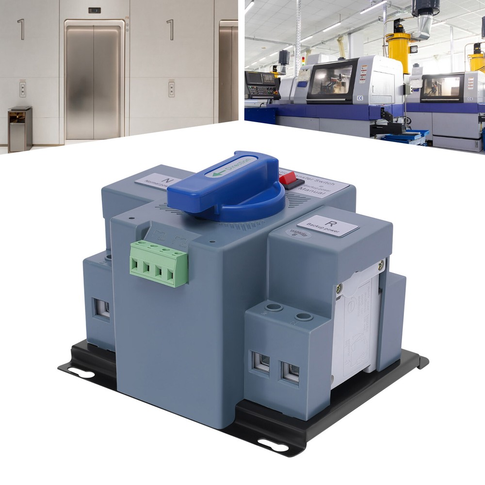 AC110V 2P 63A Automatic Transfer Switch Generator Dual Power Changeover Switch