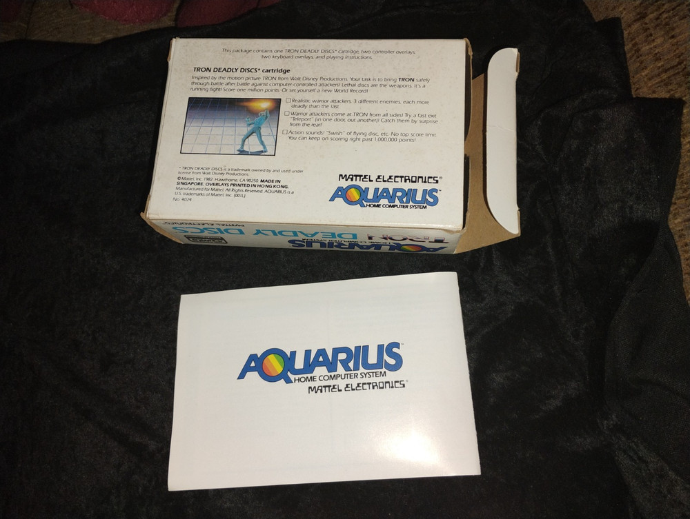Aquarius Tron Deadly Discs Mattel Electronics Home Computer System 1982 Tron