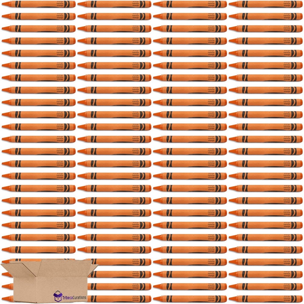 Orange Crayon Bulk Value Pack | 100 Count