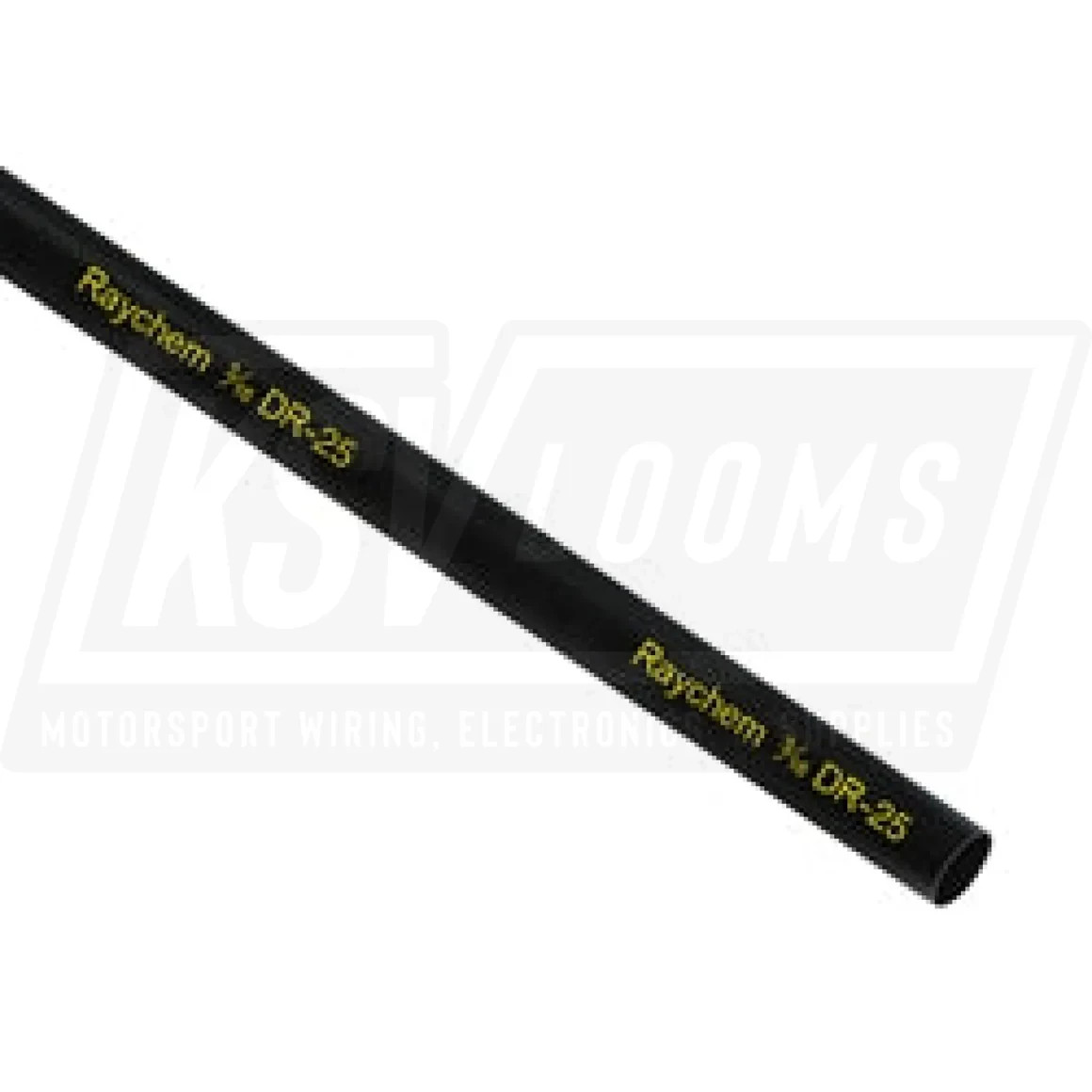 3/16" Raychem DR-25 Yellow Label Heat Shrink Tubing by TE Connectivity x 10 feet