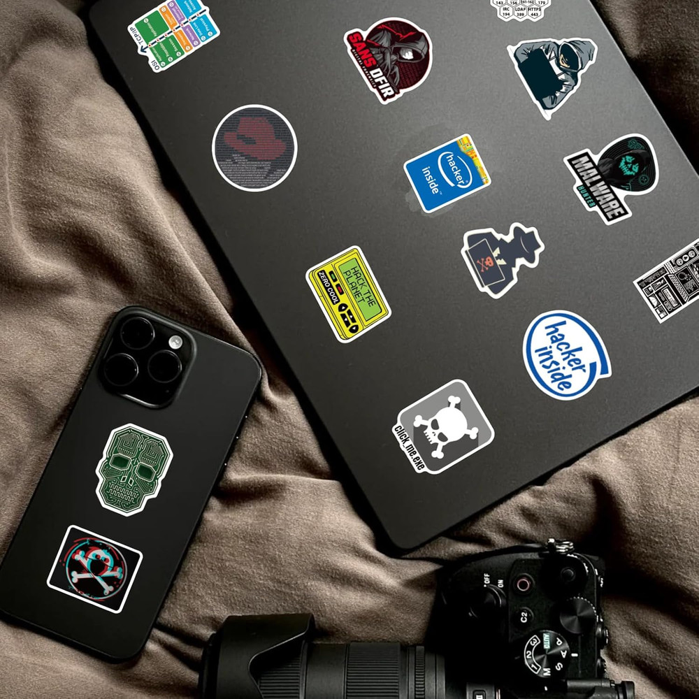 50PCS Hacker Stickers Pack - Cool Programming for Developers