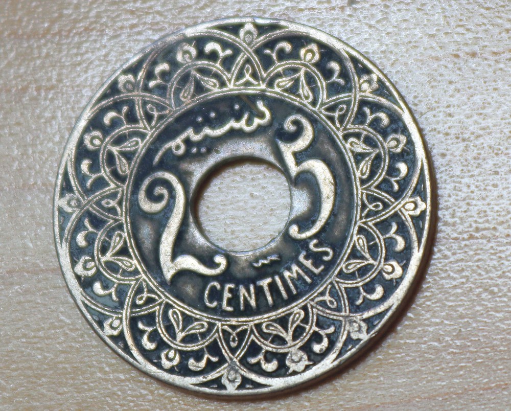1924 Morocco 25 Centimes