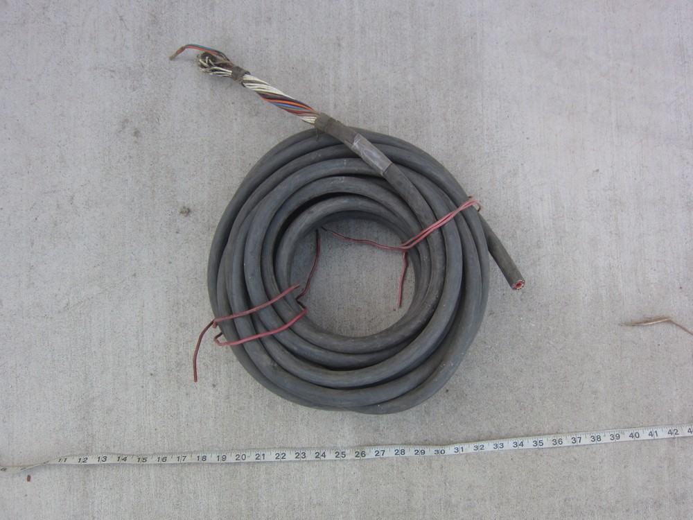 48' Plastic Hose  10C Wire plus ¼" Plastic Hose Welding Cable, Used
