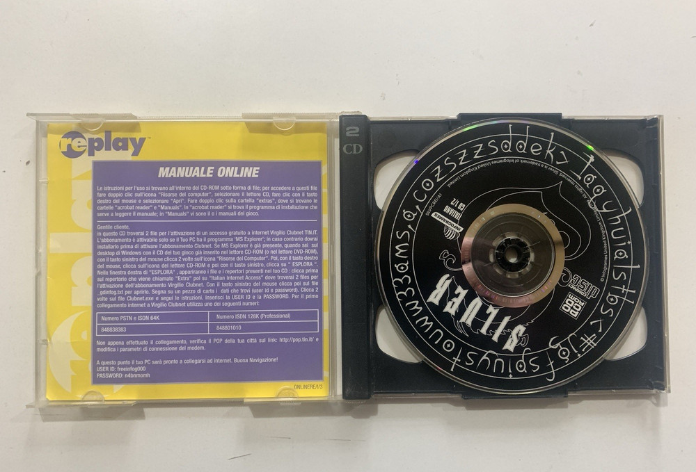 CD PC GAME ITA SILVER FULL VERSION REPLAY ADVENTURE DOUBLE CD
