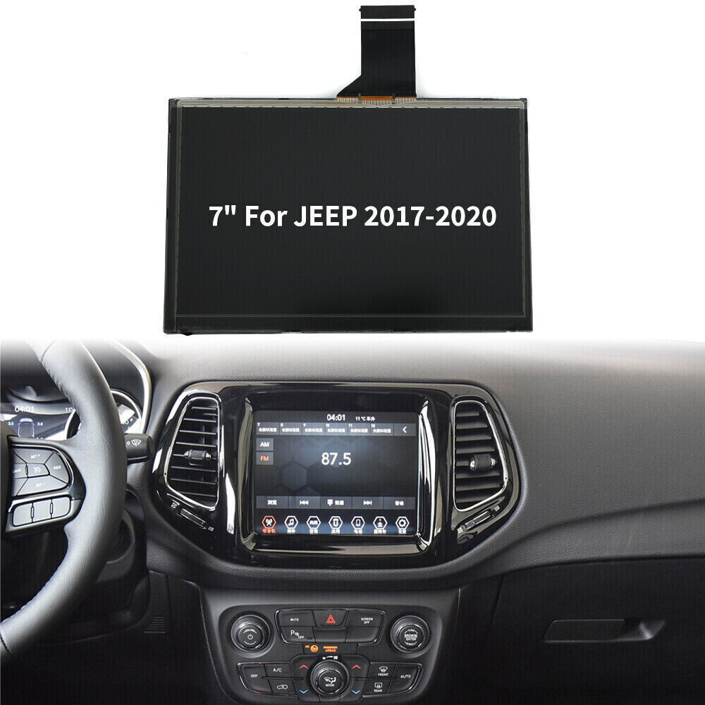 7" LCD Display Touch Screen For 2017-2020 Jeep Compass Radio Navigation Replace