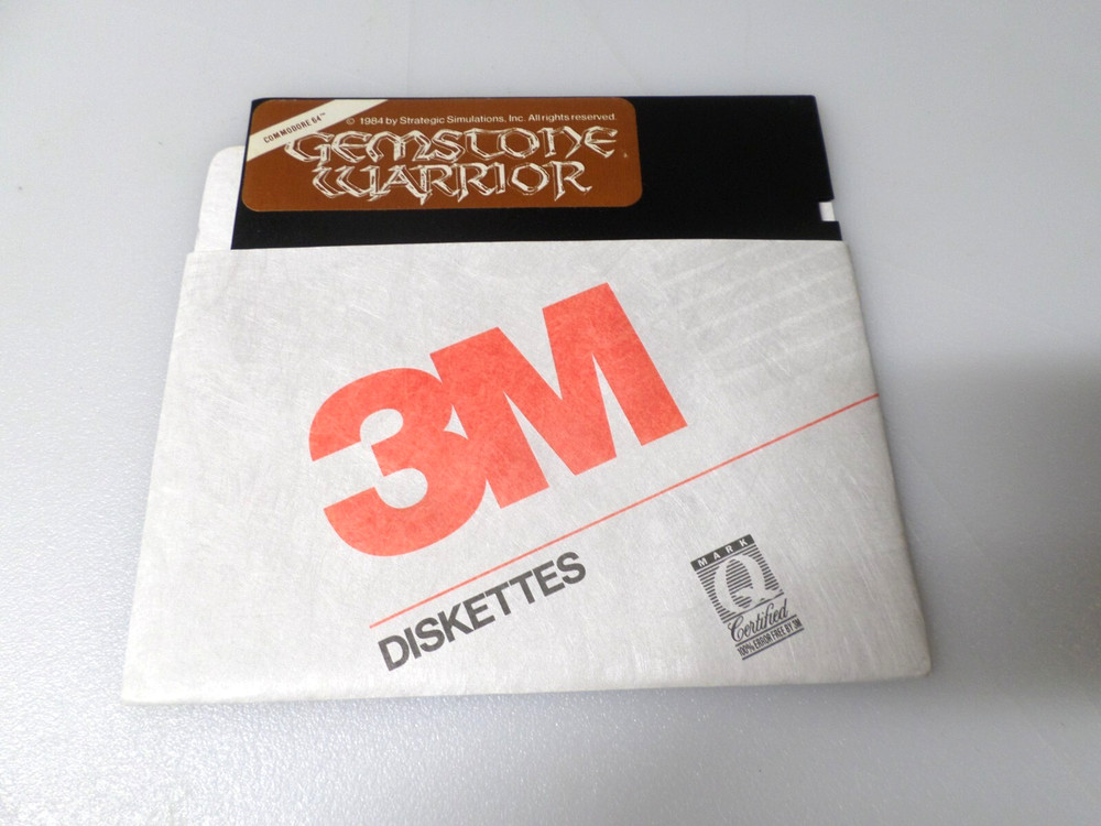 5.25" Floppy - COMMODORE 64 - GEMSTONE WARRIOR - (1984)