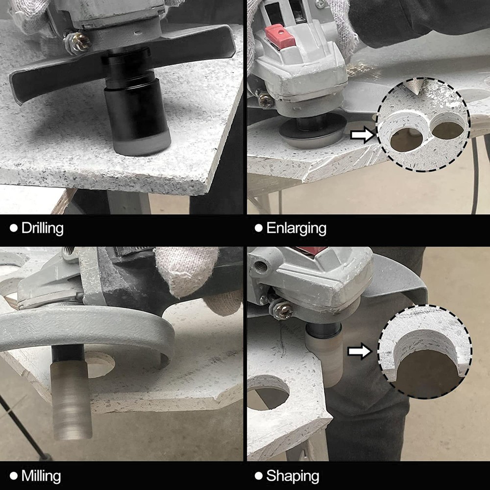 Diamond Drilling Core Bits Set Kit Hole Saw For Marble Granite Tile Porcelain