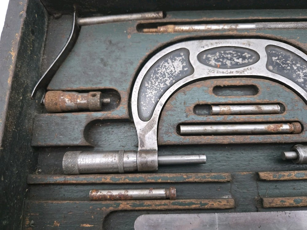 Fleming Mfg Micrometer Set In Box Plus