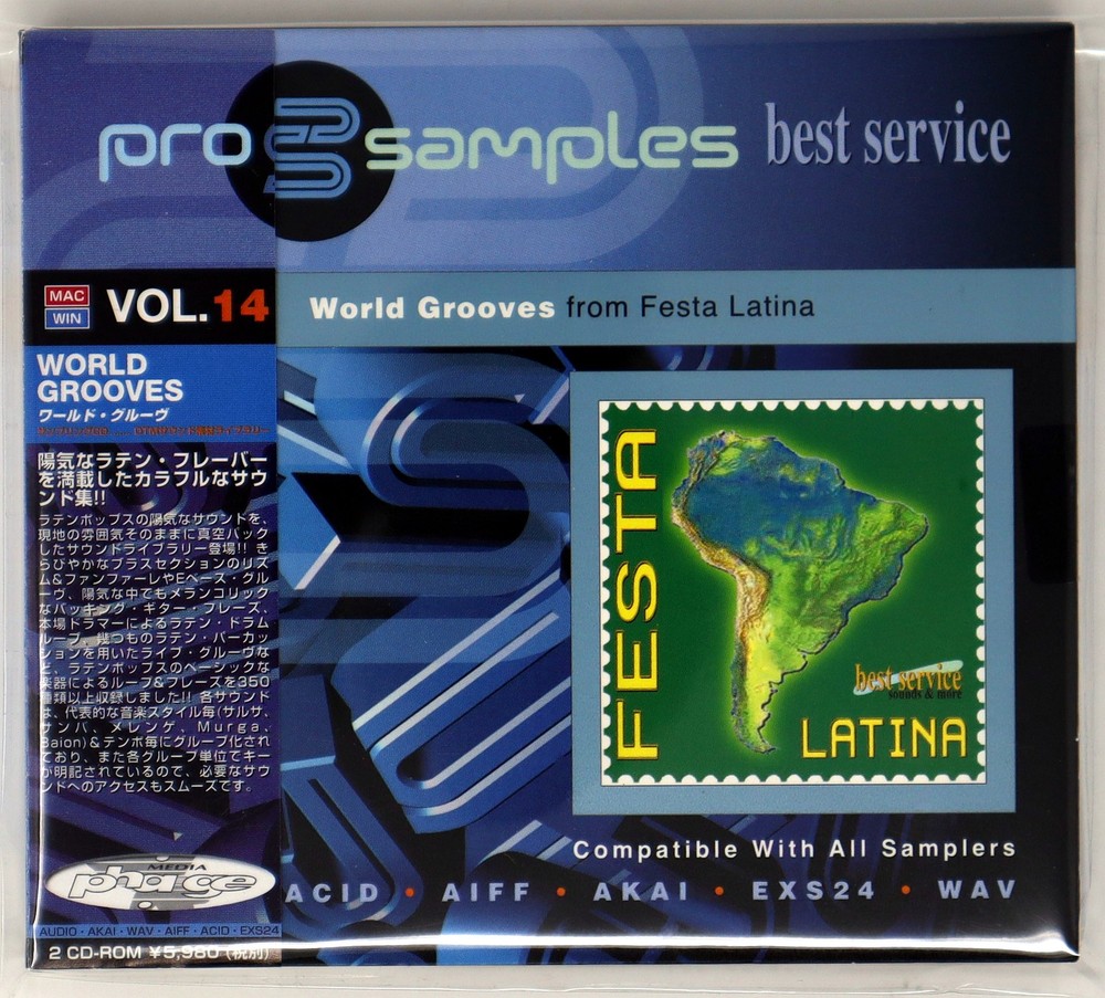 Best Service Pro Samples 14 World Grooves Sample/Sound Library/Sampling CD