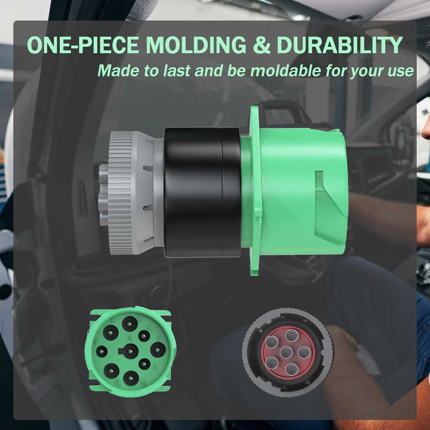 6 Pin To 9 Pin Adapter J1708 J1939 Heavy Duty Truck USB Link