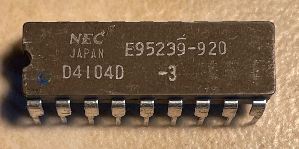NEC D4104D-3 4104 4K x 1 Static RAM