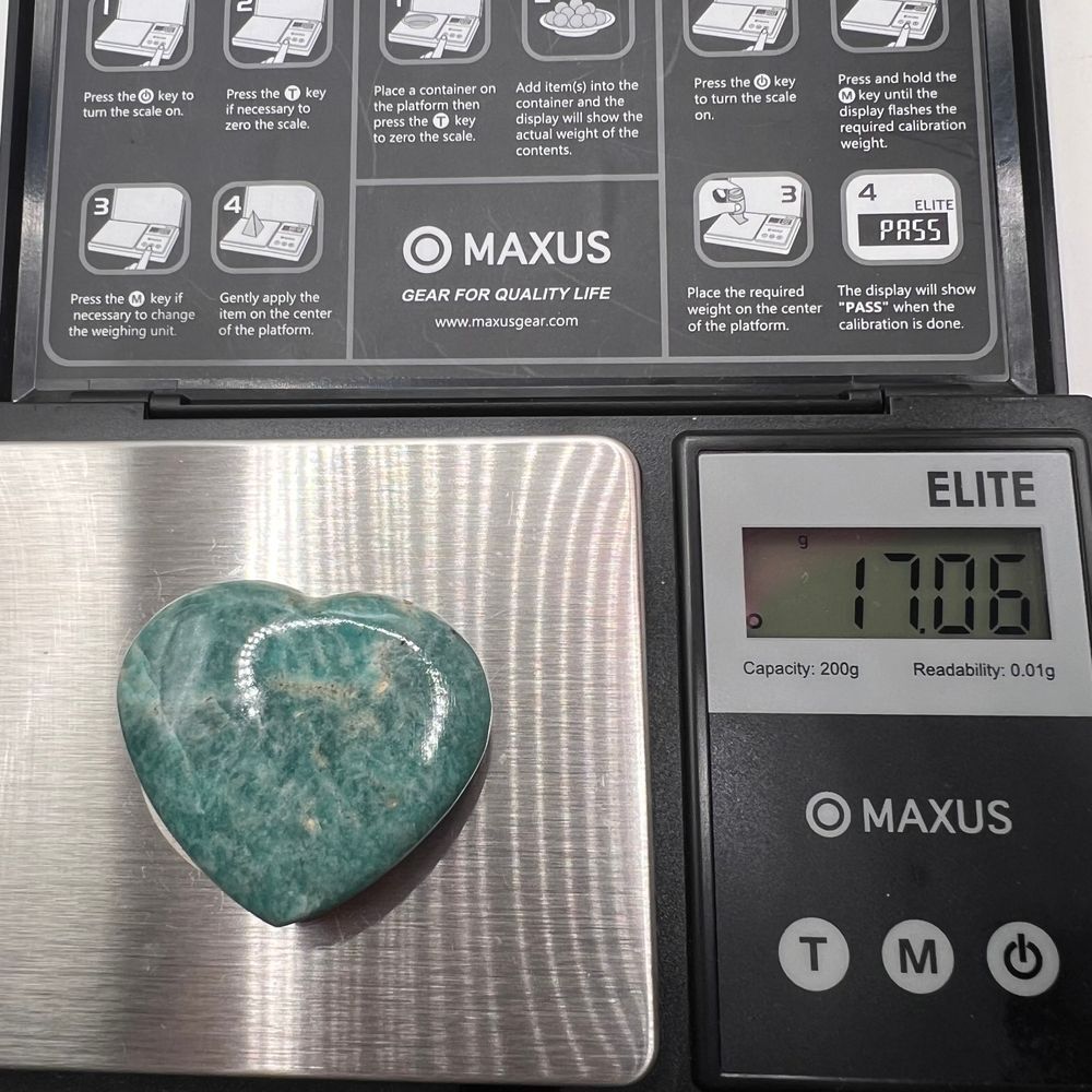 Amazonite Heart Carving (4)