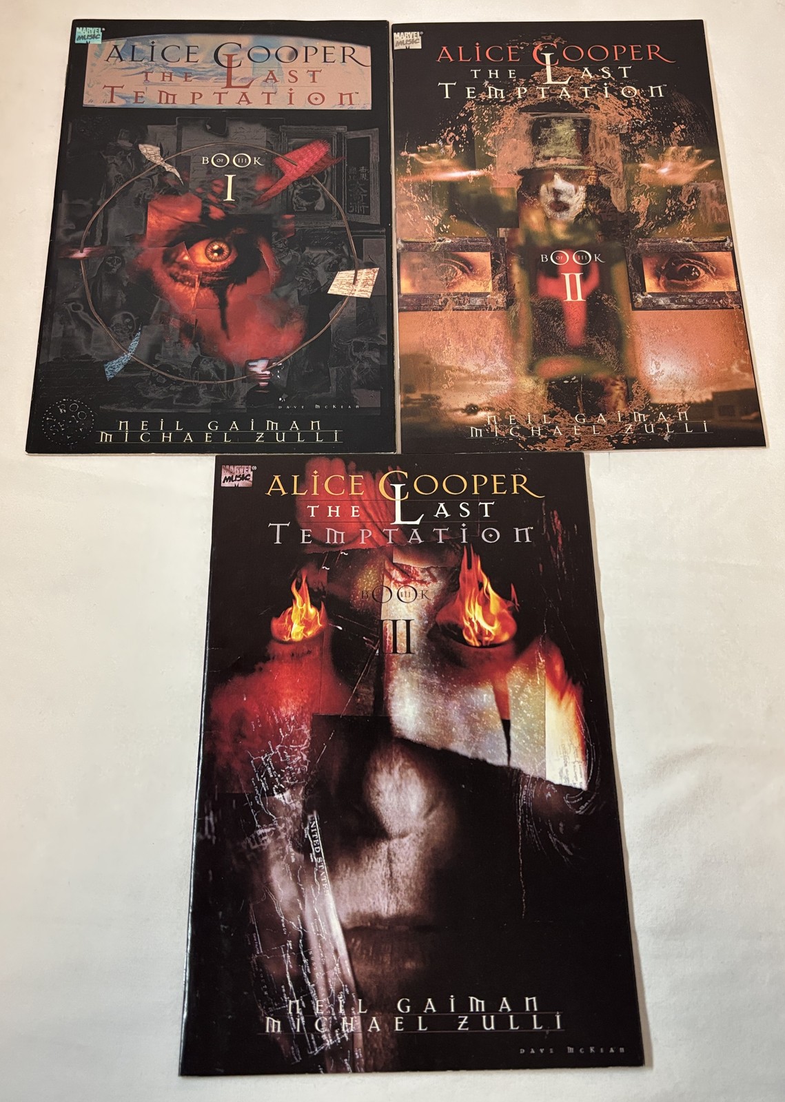 1994 ALICE COOPER THE LAST TEMPTATION comics #1 2 3 ~FULL SET~lower to mid-grade