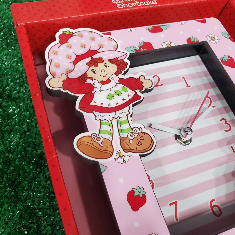 Strawberry Shortcake Table Top Clock New !