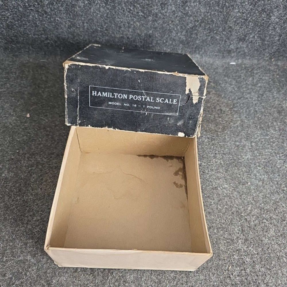 Vintage Hamilton Postal Scale No. 16 Oz. Scale With Box Desktop Version