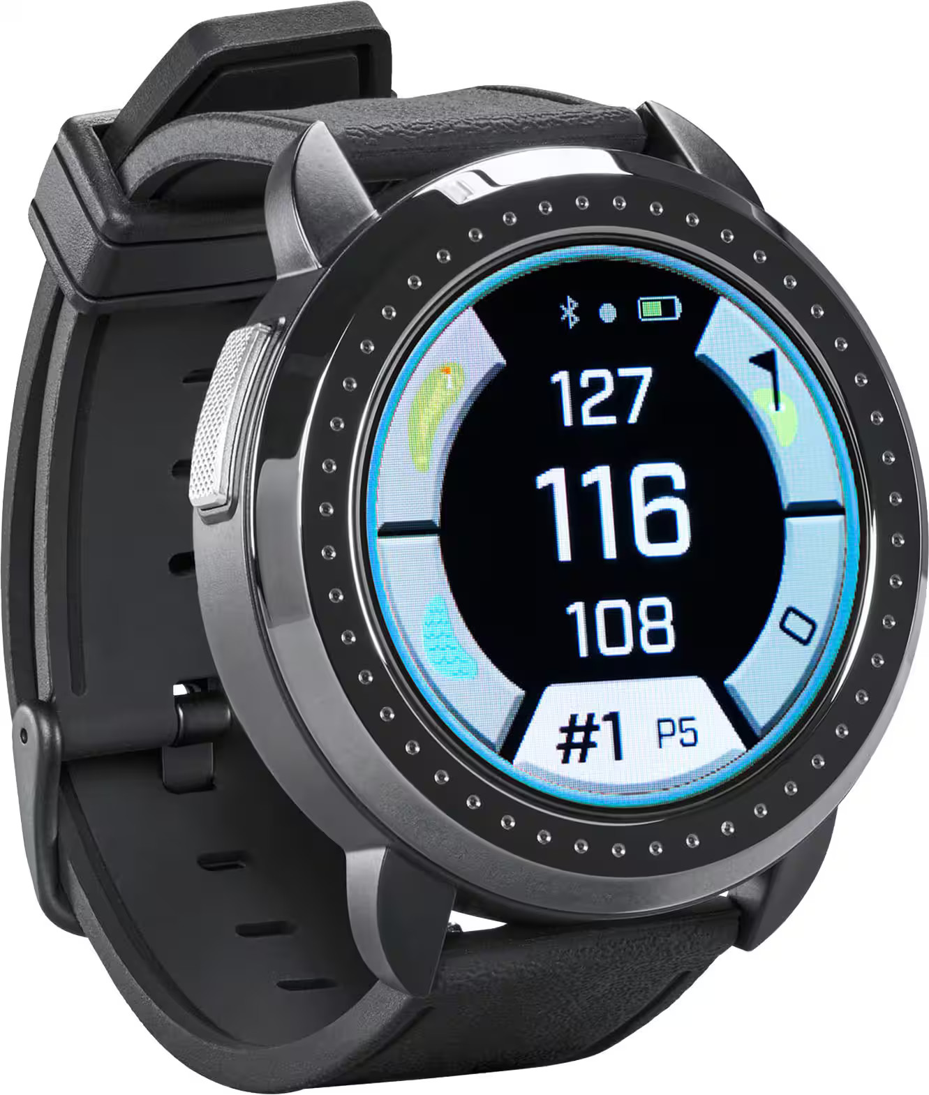 Bushnell - iON Elite 35.5mm Smart GPS Golf Watch - Black