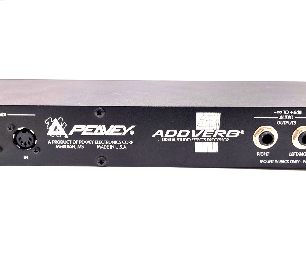Peavey AddVerb III 3 Digital Studio Effect Processor Rack Mount Tested No Cables