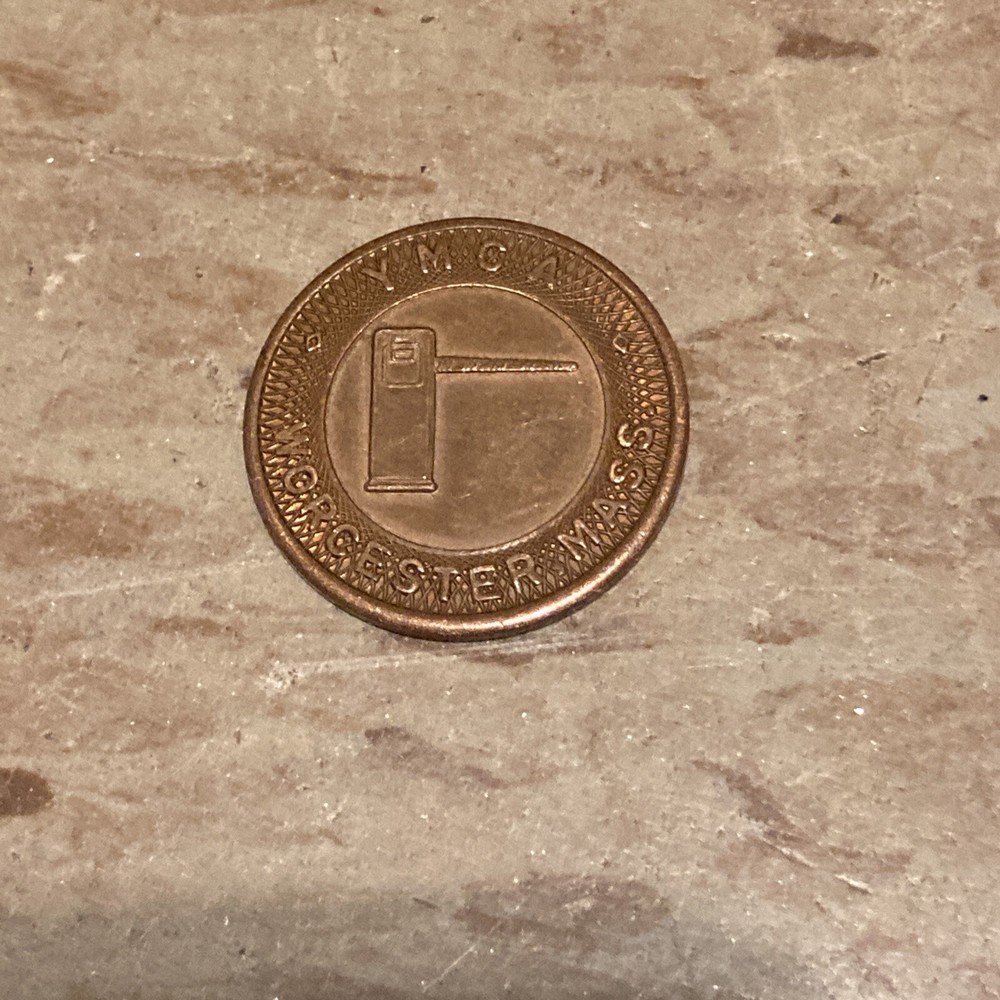 WORCESTER MASS YMCA Parcoa Parking Brass Token Massachusetts MA