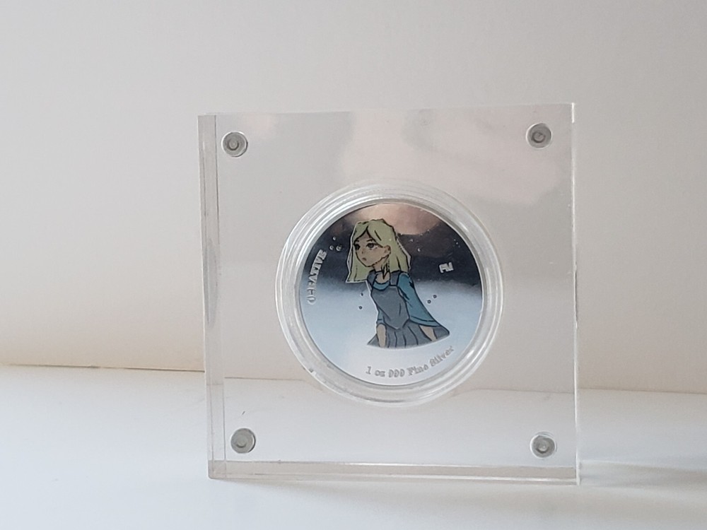 Coin Display elegant magnetic acrylic stand-REF24-1027