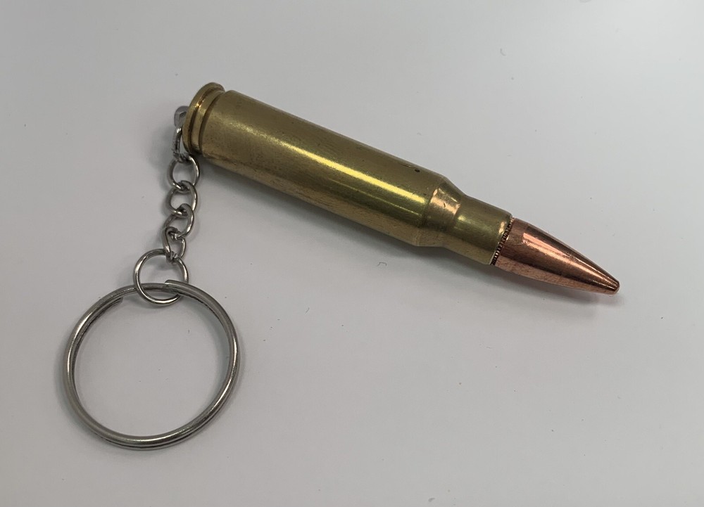 Custom (Customer Supplied Brass) Bullet Key Chain / Zipper Pull