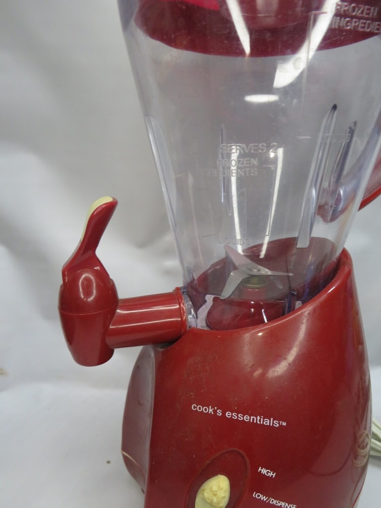 Cook's Essentials Red Smoothie Maker With Tamper Tool