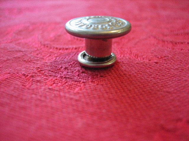 Vintage JORDACHE Rivet Riveted Stud Shank Work Clothes Button - V43