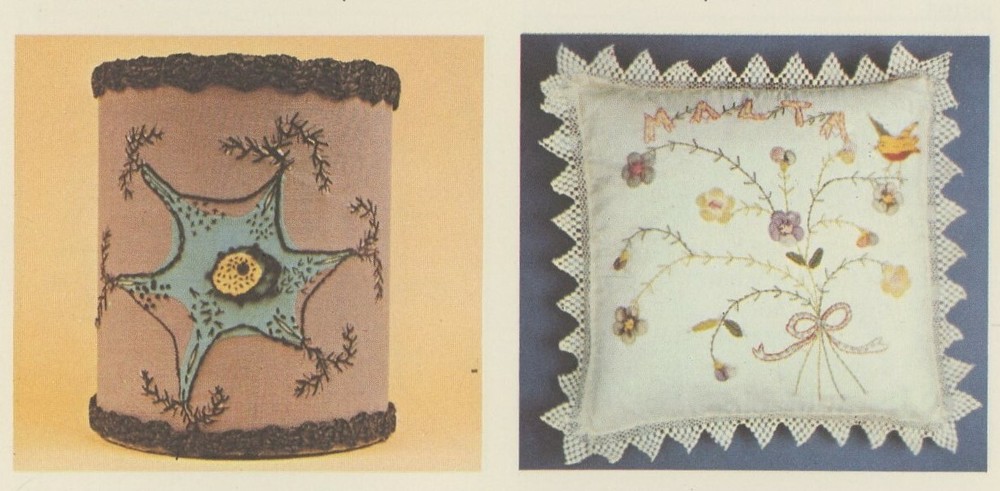 Vintage Embroidery 1 Creative Patterns Cut Threads Needleweaving MOD 1970s