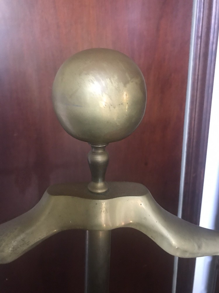 Antique Brass Valet Suit Stand