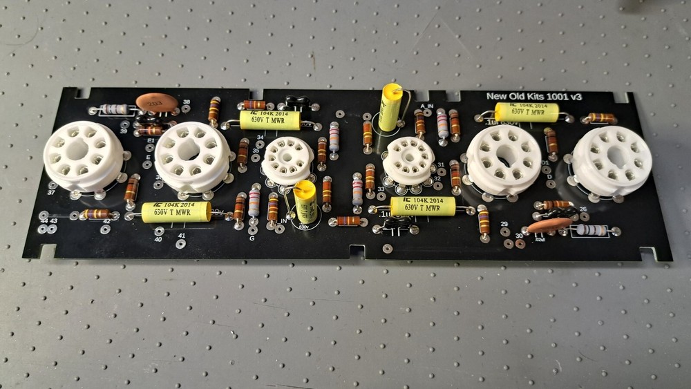 Replacement board for AA-100 Heathkit stereo amplifier. New Complete PCB. Black.