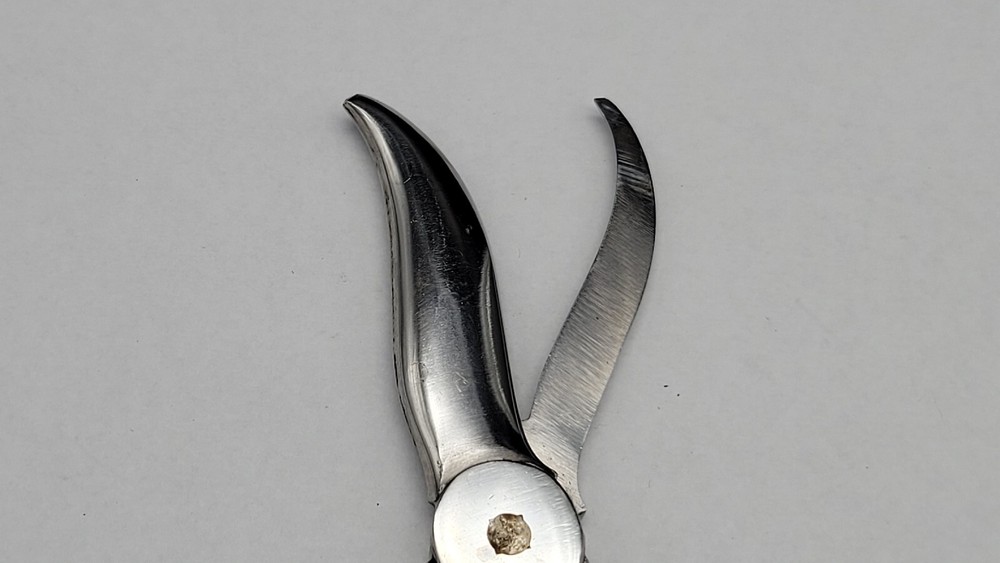 Vintage WEB STERLING HANDLE GRAPE SHEARS, ITALY