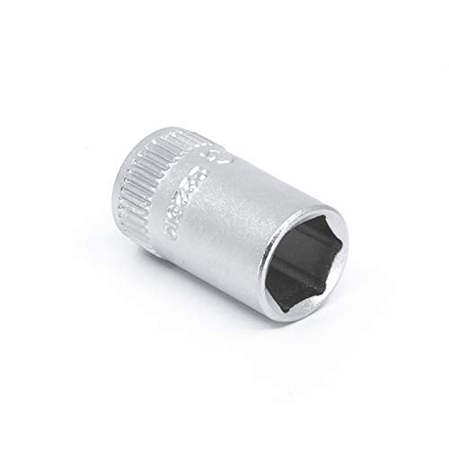 Genius Tools 222510 1/4" Dr. 10mm Hand Socket One Size, Silver
