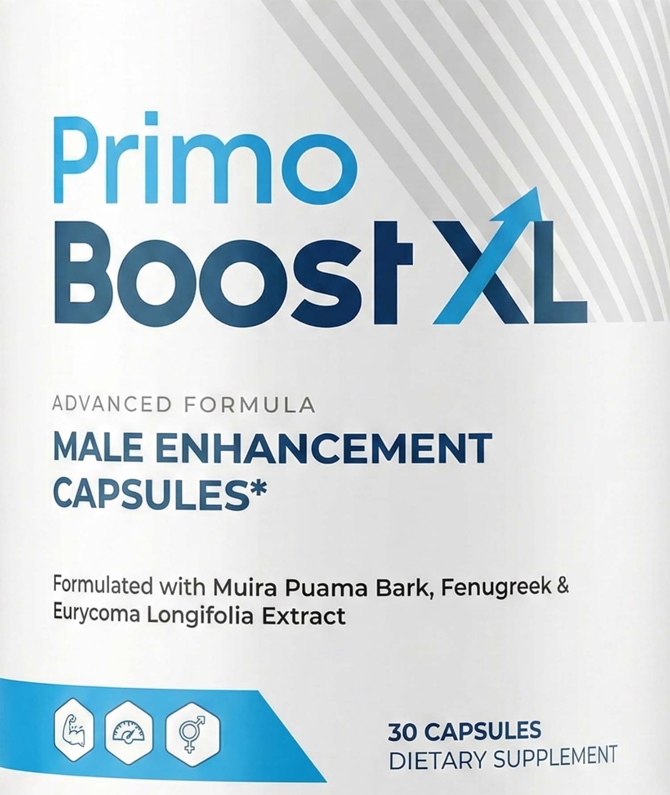 Primo Boost XL Mens Health Supplement Supports Energy and Endurance 30 Capsules