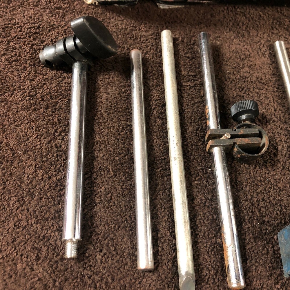 Lot w/Magnetic Base, Clamps for Indicators, Arms, Knobs ect