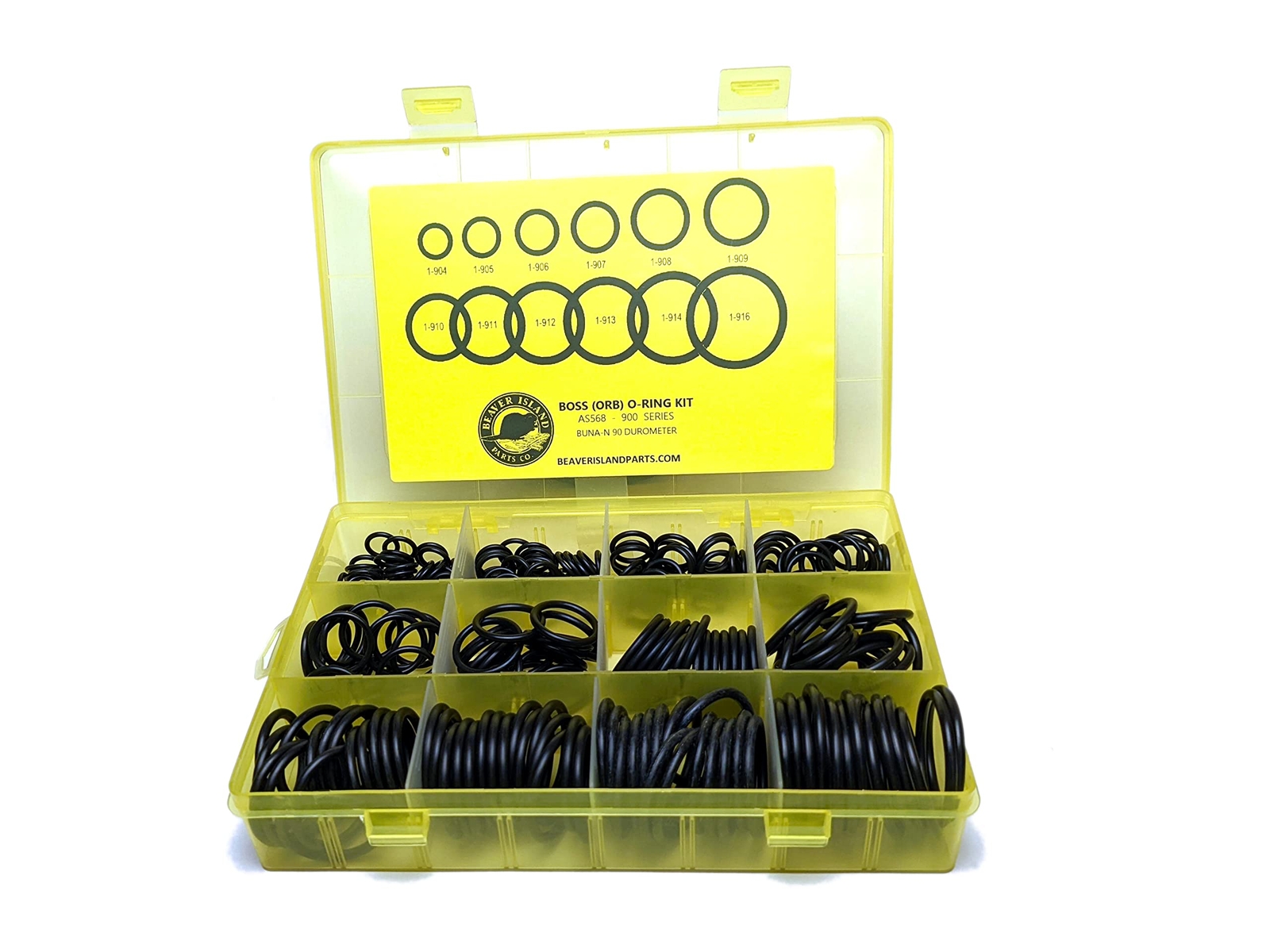 Hydraulic O-Ring Kit BOSS ORB Fittings 245 Pieces (12 Common Sizes) SAE 900 Seri