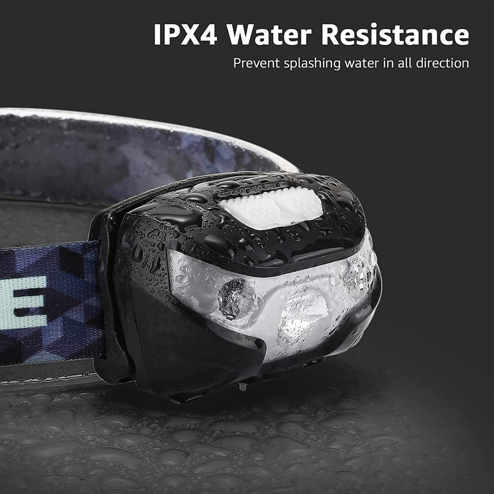Lepro LED Headlamp Rechargeable - Super Bright Head Lamp with 5 Modes for