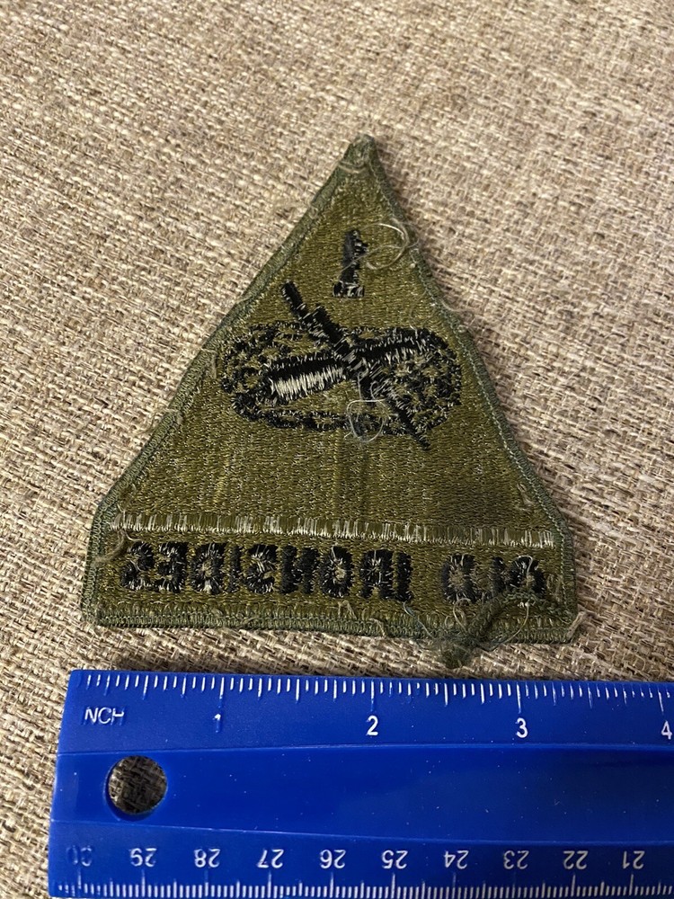 US Army 1st Armored Division Subdued Patch Old Ironsides INV9319