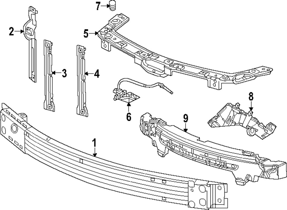 Genuine GM Drivers Front Bumper Guide 42789543