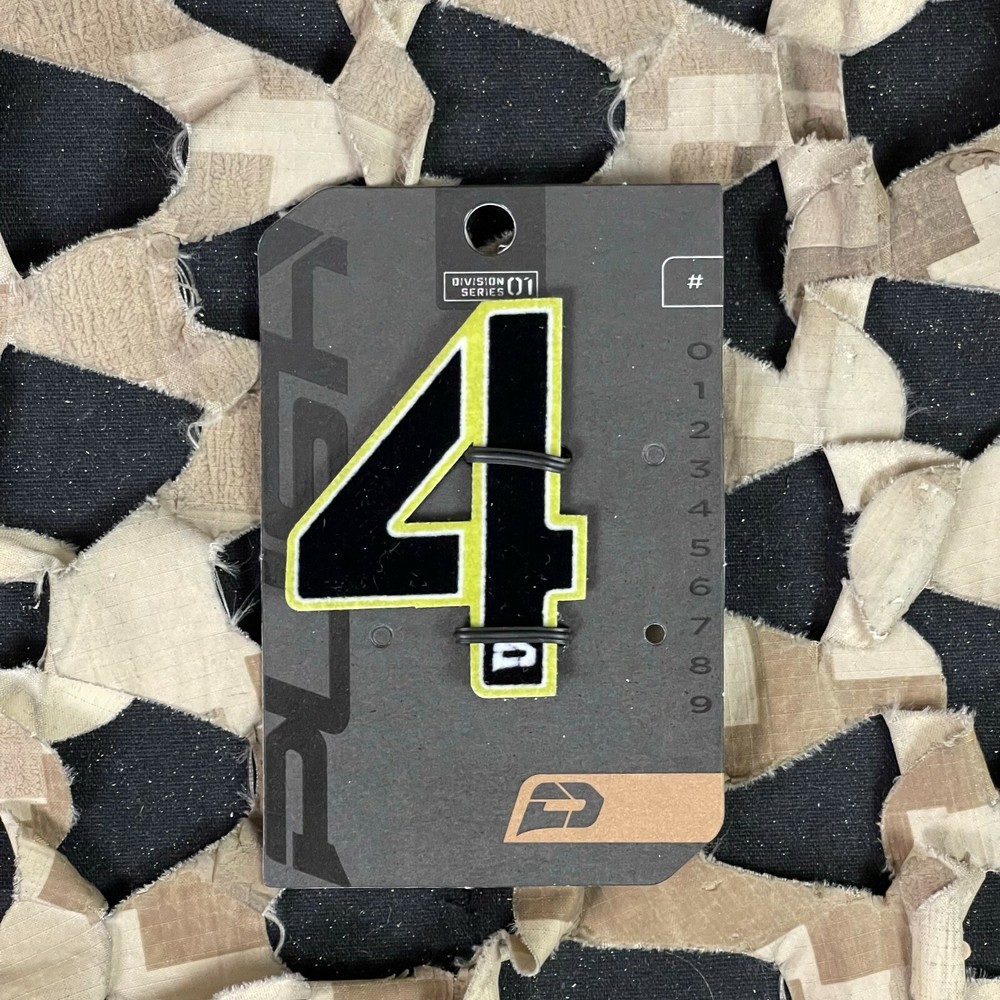 NEW Push Division Number Patch #4 - Lime