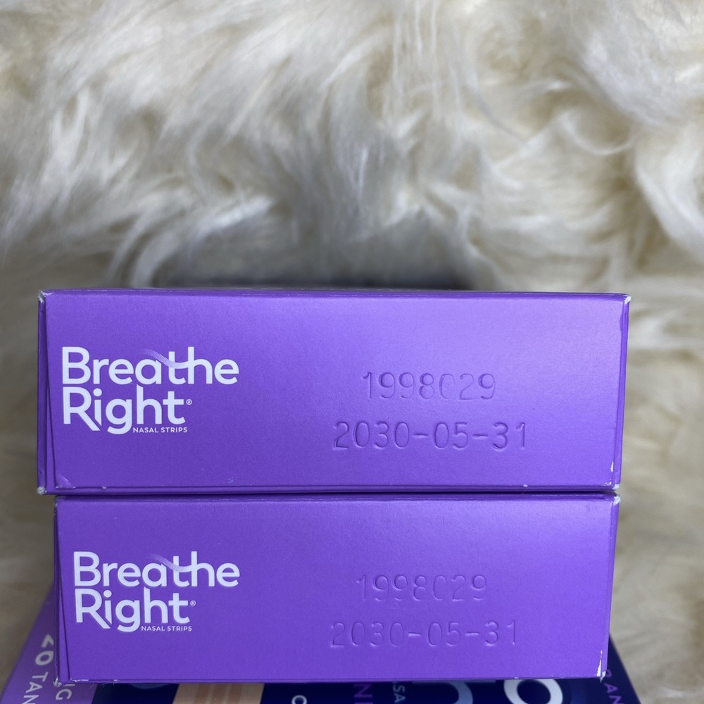 2x Breathe Right Lavender Scented Tan 26x2=52 Strips