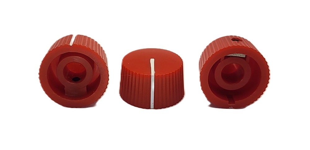 3-Pack Red "Cupcakes" Knobs Replacements Vintage Harmony