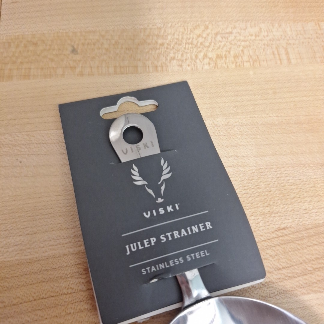 Viski Professional Stainless Steel Julep Strainer Cocktail Mixing Bar Tool NEW