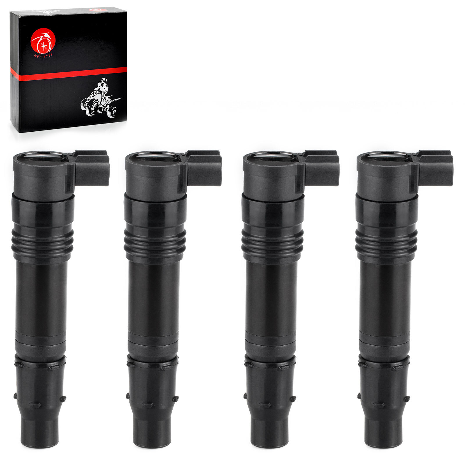 4 Ignition Coils for Kawasaki ZX1400 ZX1000 Ninja ZX-14 ZX-14R ZX14 ZX-10R 04-23